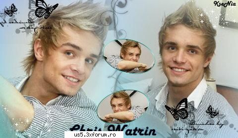 wartin se scrie numele de famyly a lui chris ..... ;) chris vatrin