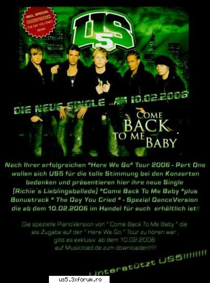 Clipul & melodia "Come back to me Baby" - mda....kred k dak ar fi fost mikel in locu lu - Hituri&Others